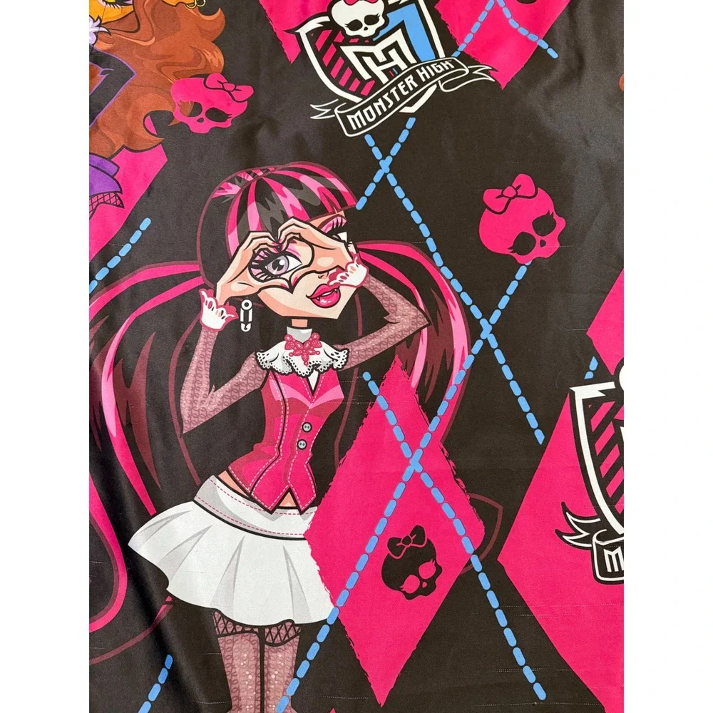 Monster High Curtain Panel Tapestry Y2K 2000s Frankie Stein Draculaura Clawdeen